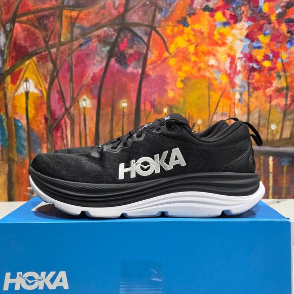 Hoka One M Gaviota 5 Black White Size 10.5 D Men\'s Running Shoes main image 5